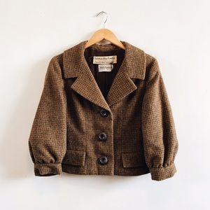 Vintage Christian Dior cropped wool coat